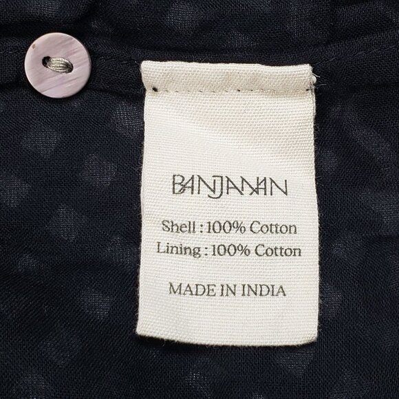 Banjanan Aurelia Victorian Gingham Maxi Dress Midnight Size M NWT - Picture 8 of 16